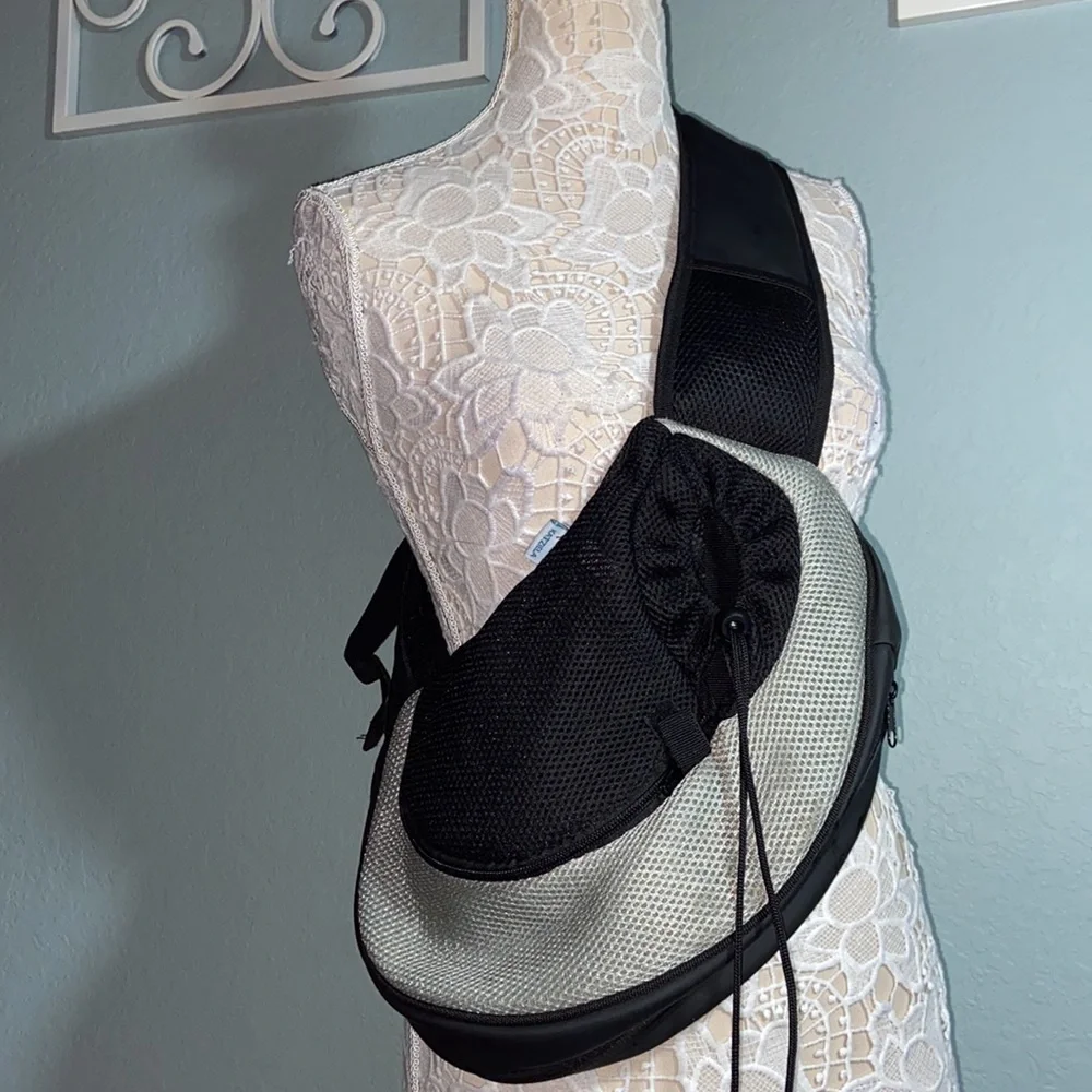 Katziela Mesh Sling Pet Carrier Adjustable Straps